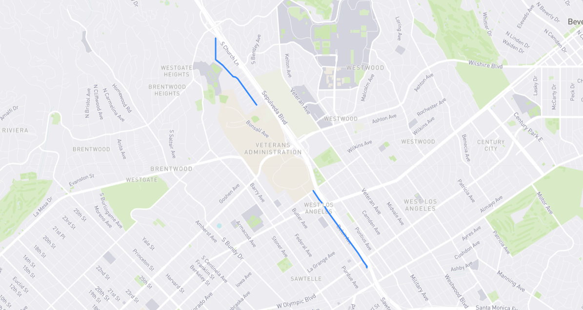 Map of Beloit Avenue in Los Angeles County, California
