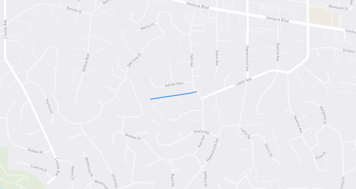 Map of Chaplin Avenue in Los Angeles County, California