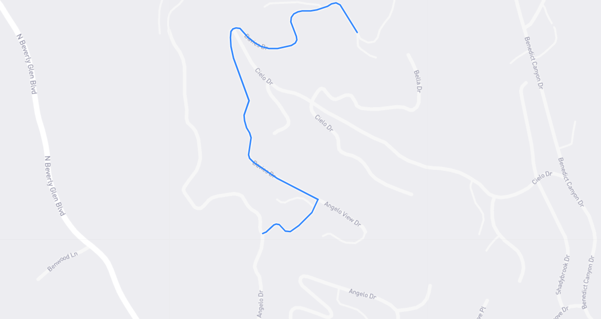 Map of Davies Drive in Los Angeles County, California