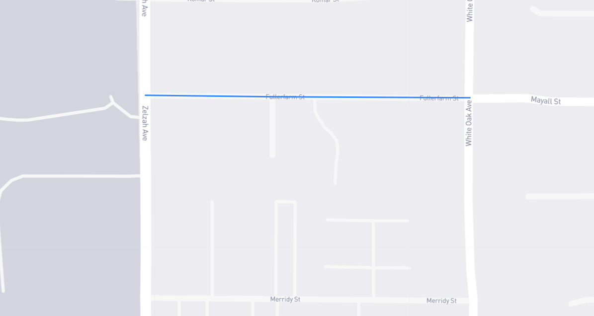 Map of Fullerfarm Street in Los Angeles County, California