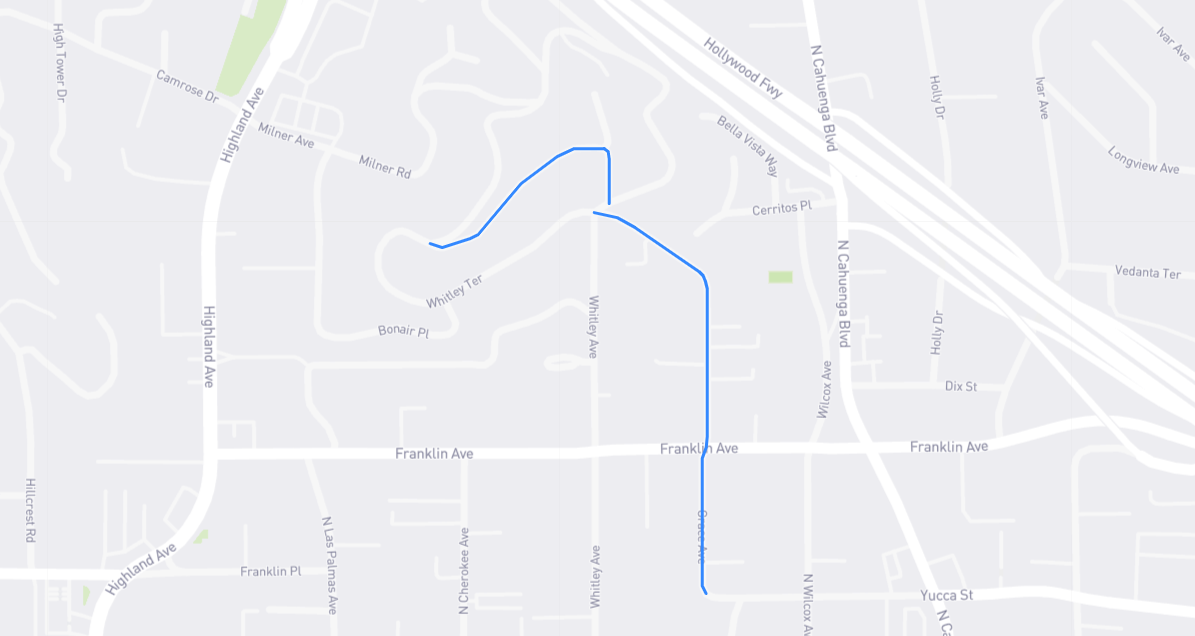 Map of Grace Avenue in Los Angeles County, California