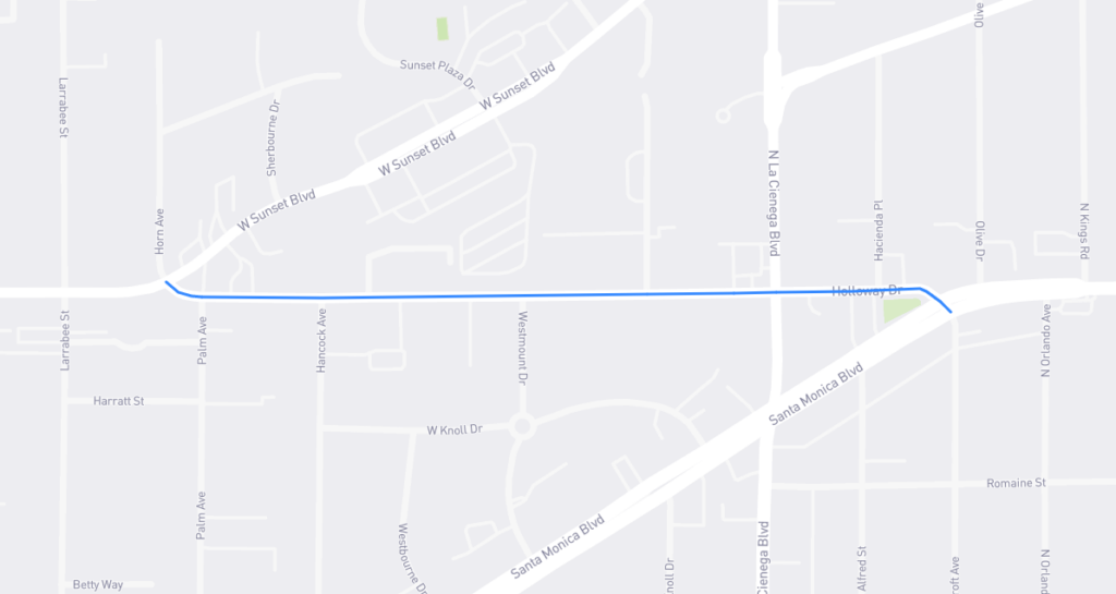 Holloway Drive L.A. Street Names