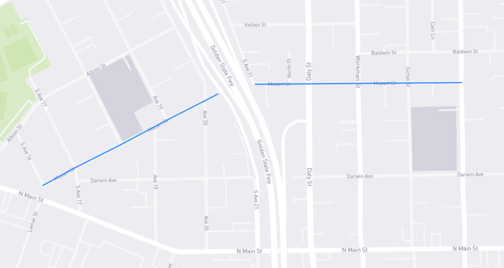 Mozart Street L.A. Street Names