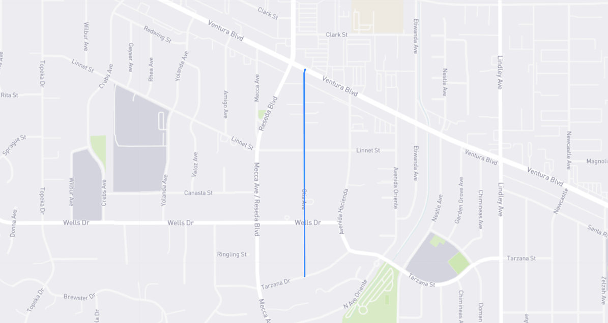 Map of Otis Avenue in Los Angeles County, California