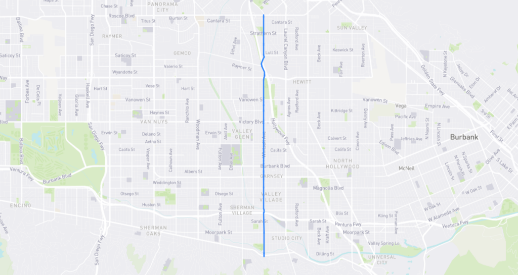 Whitsett Avenue L.A. Street Names