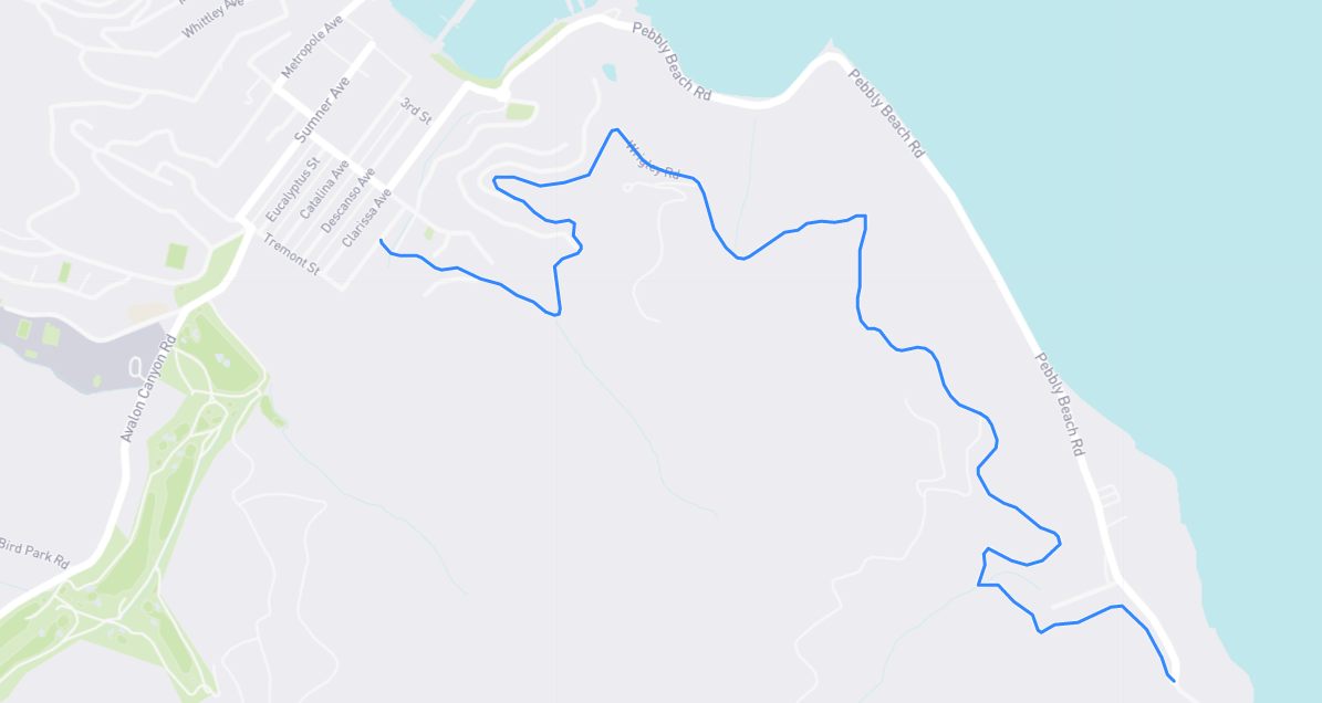Map of Wrigley Road in Los Angeles County, California