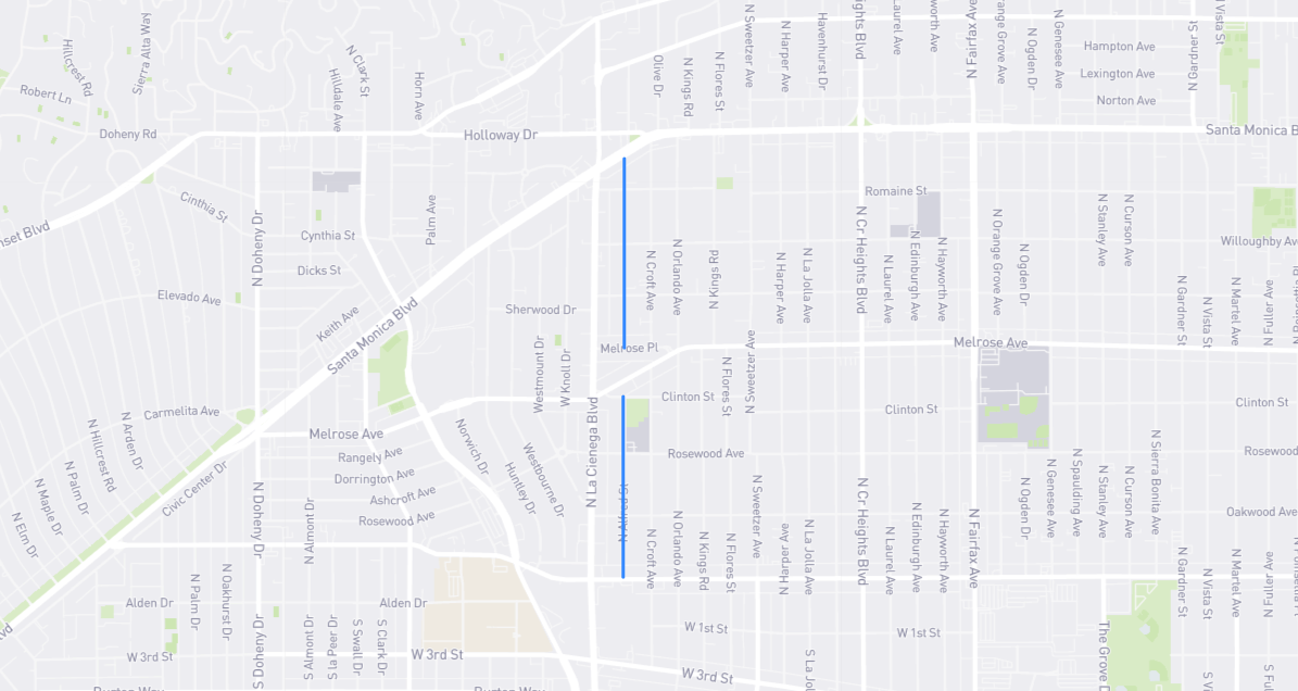 Map of Alfred Street in Los Angeles County, California