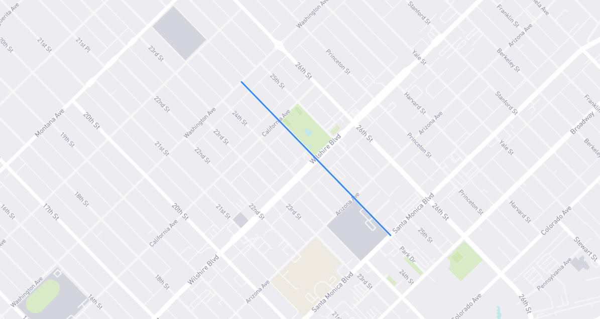 Map of Chelsea Avenue in Los Angeles County, California