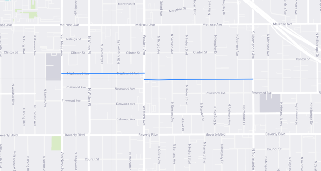 Maplewood Avenue L.A. Street Names