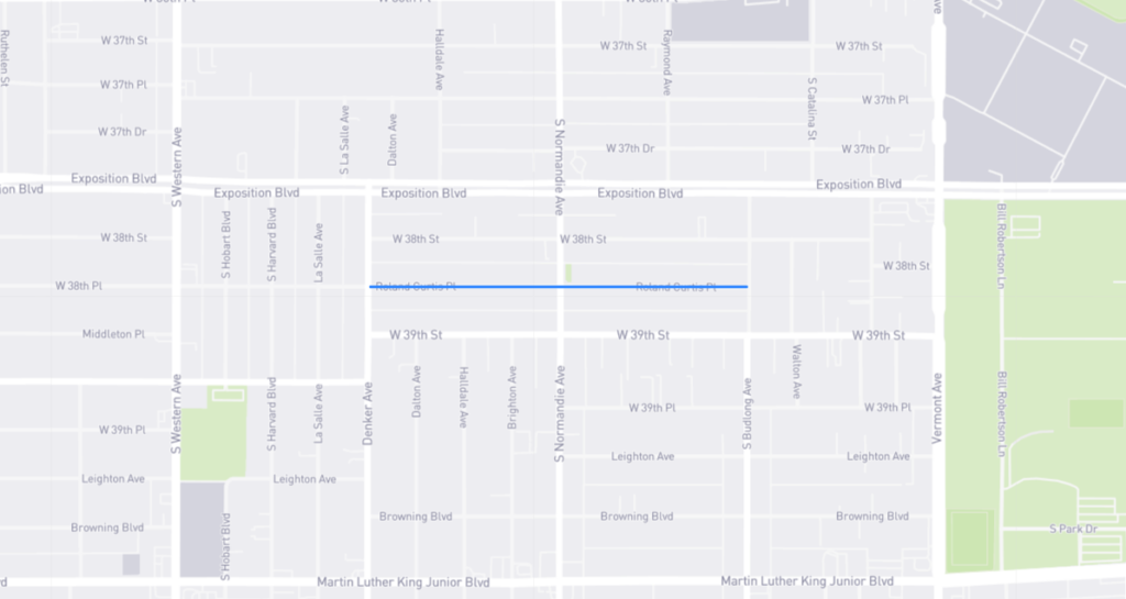 Rolland Curtis Place – L.A. Street Names