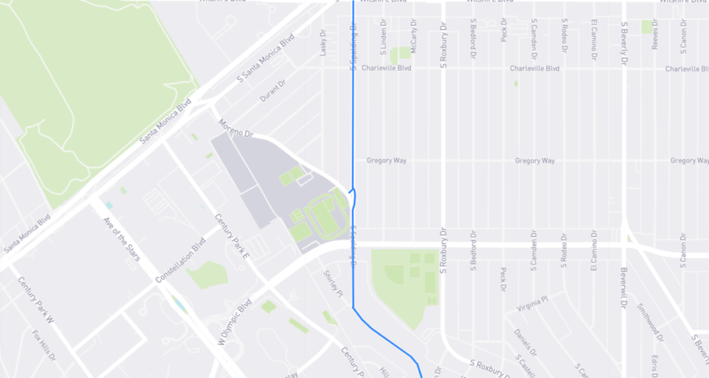 Spalding Drive L.A. Street Names