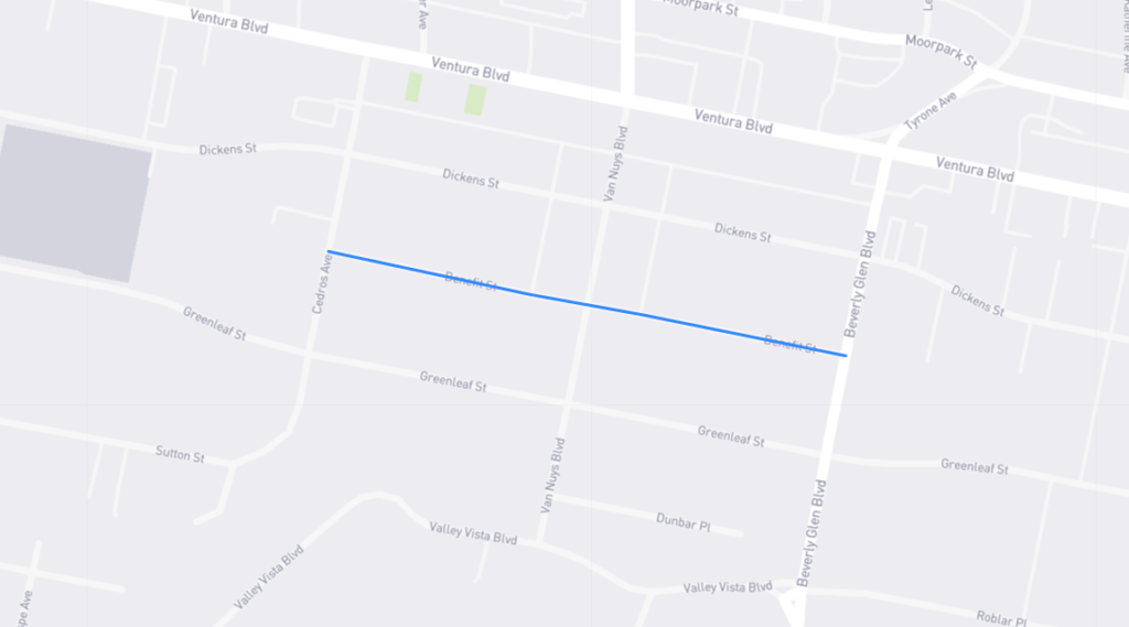 Benefit Street L.A. Street Names