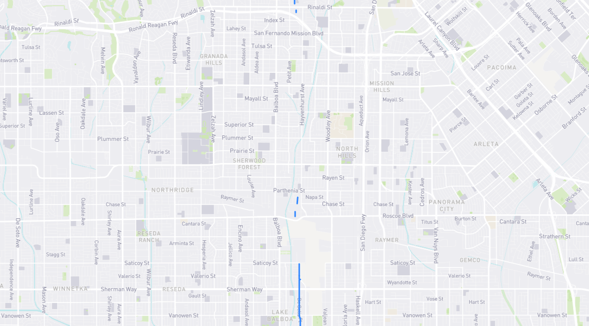 Map of De Celis Place in Los Angeles County, California