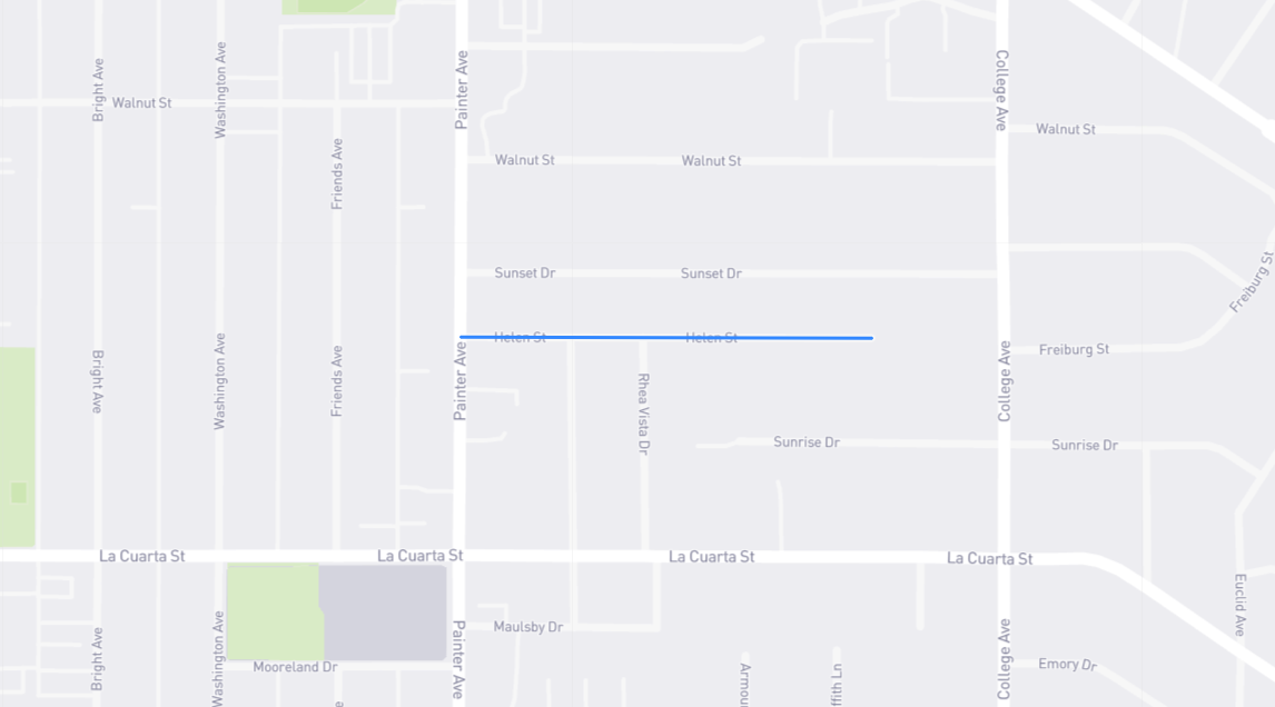 Map of Helen Street in Los Angeles County, California