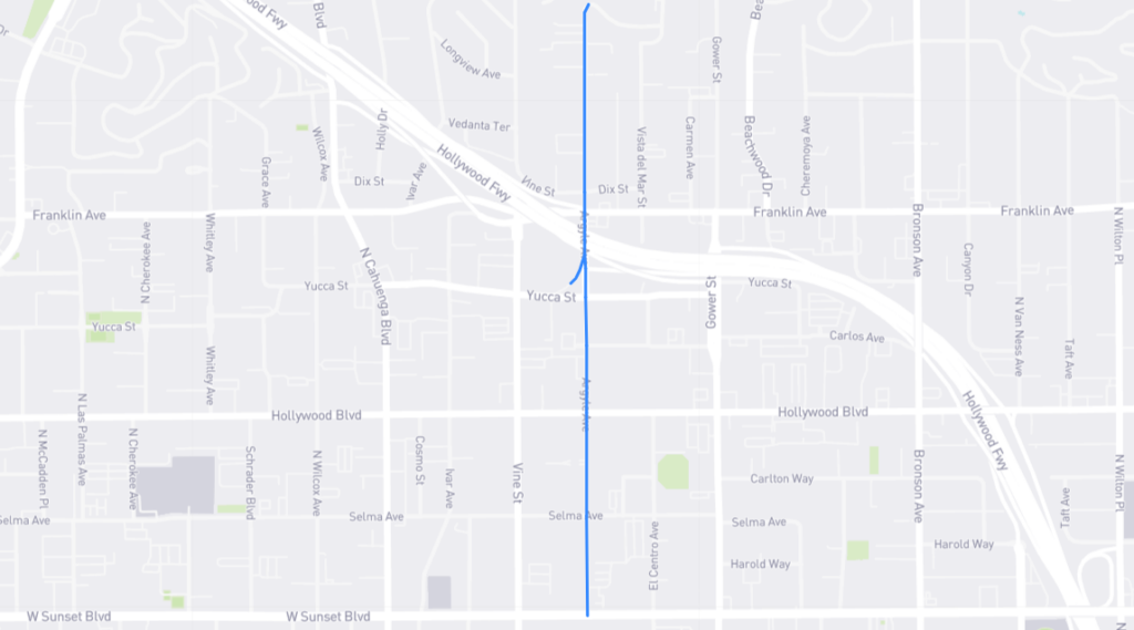 Argyle Avenue L A Street Names Argyle Avenue Map 1024x569 