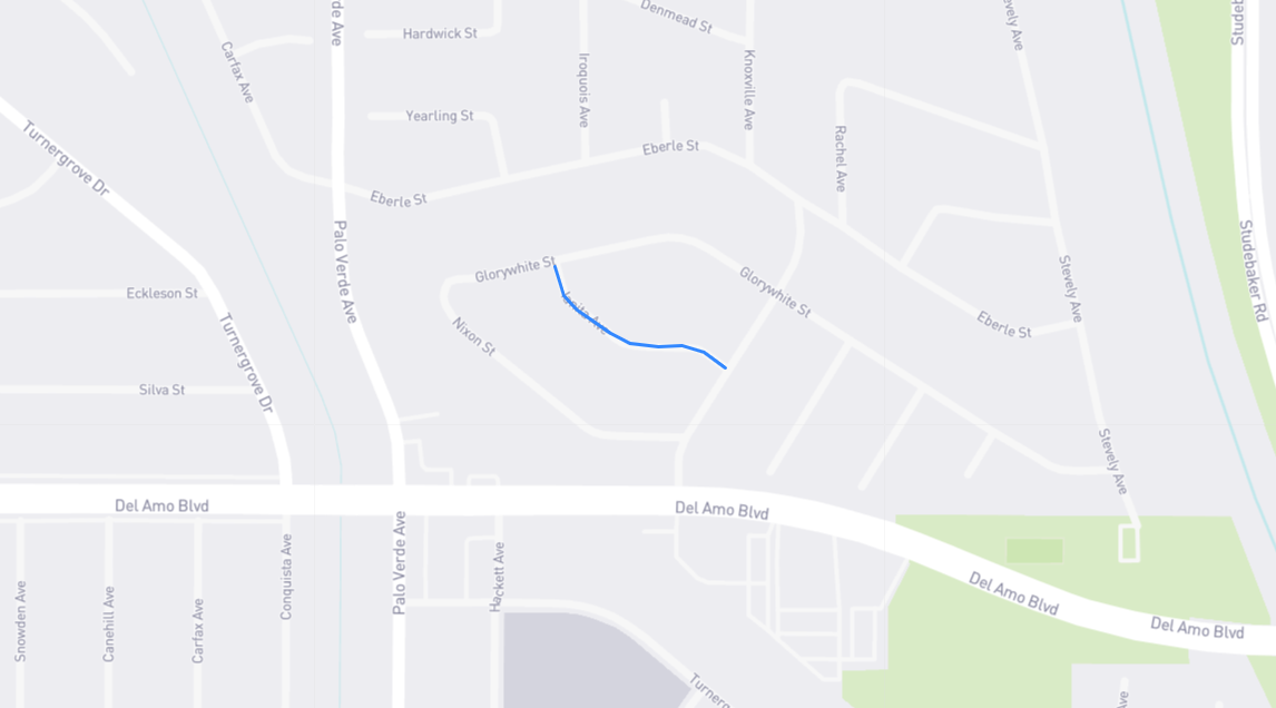 Map of Ianita Street in Los Angeles County, California