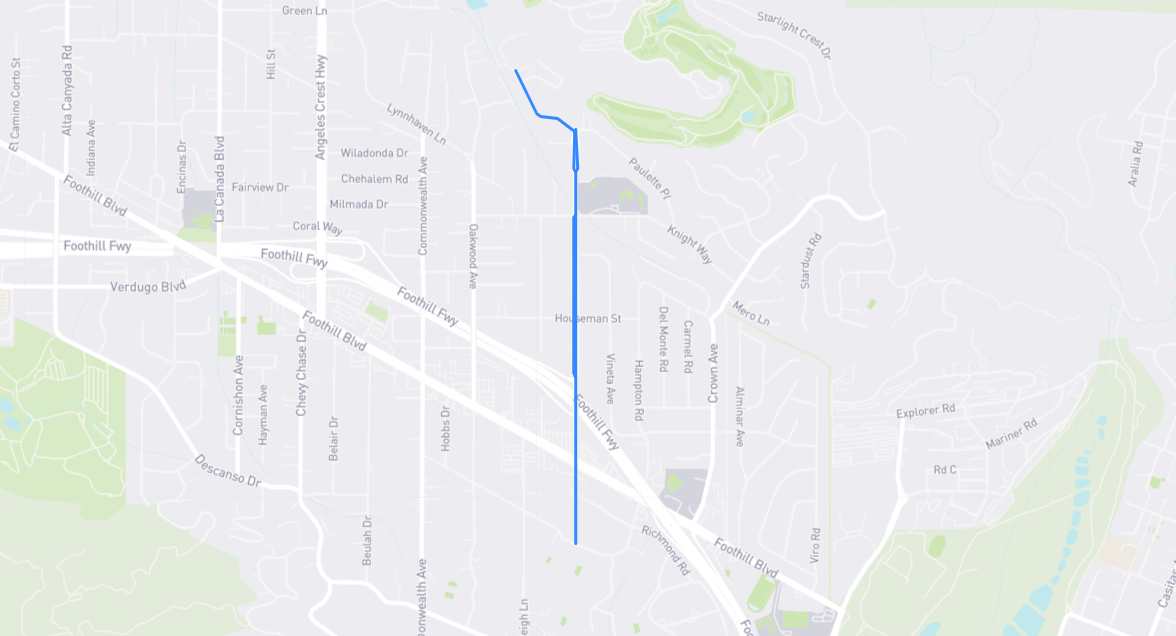 Map of Gould Avenue in Los Angeles County, California
