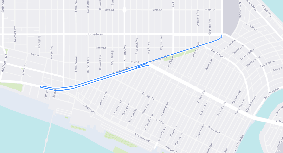 Map of Livingston Drive in Los Angeles County, California