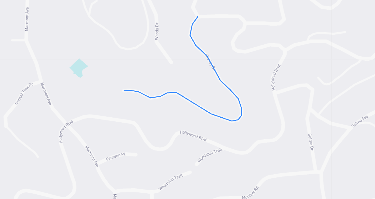 Map of Marlay Drive in Los Angeles County, California
