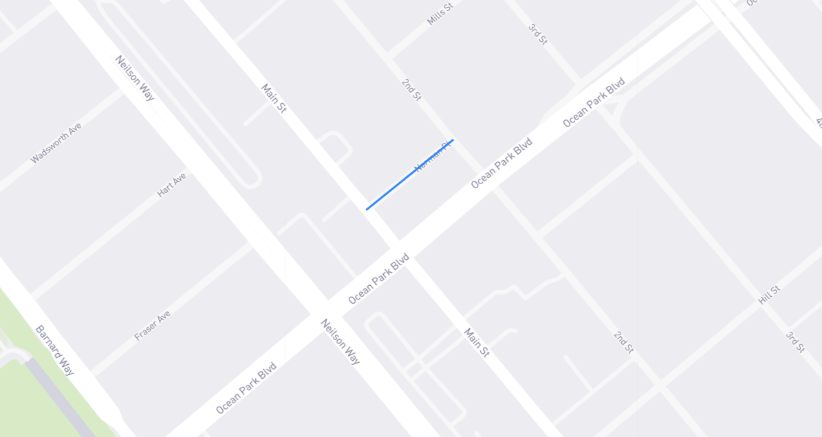 Map of Norman Place in Los Angeles County, California
