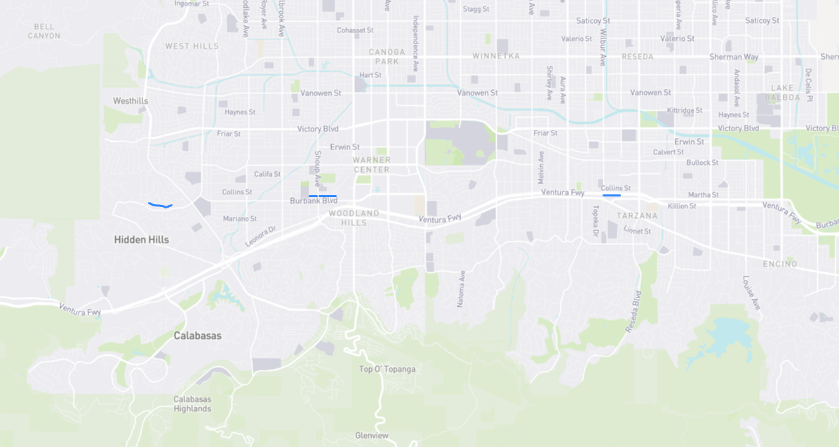 Map of Philiprimm Street in Los Angeles County, California