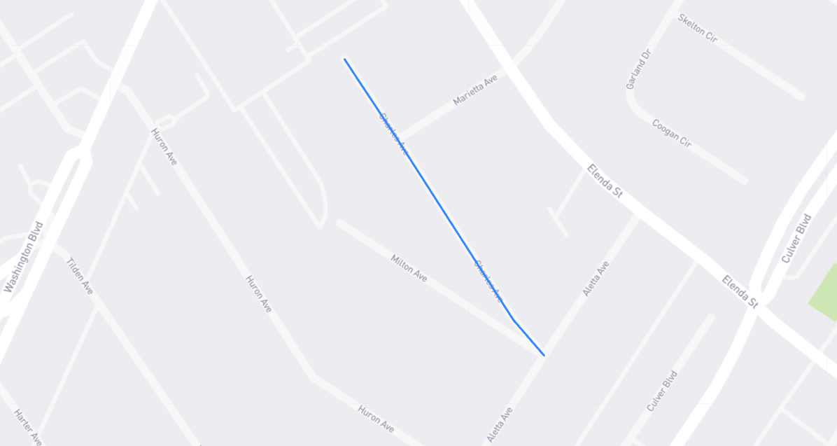 Map of Charles Avenue in Los Angeles County, California