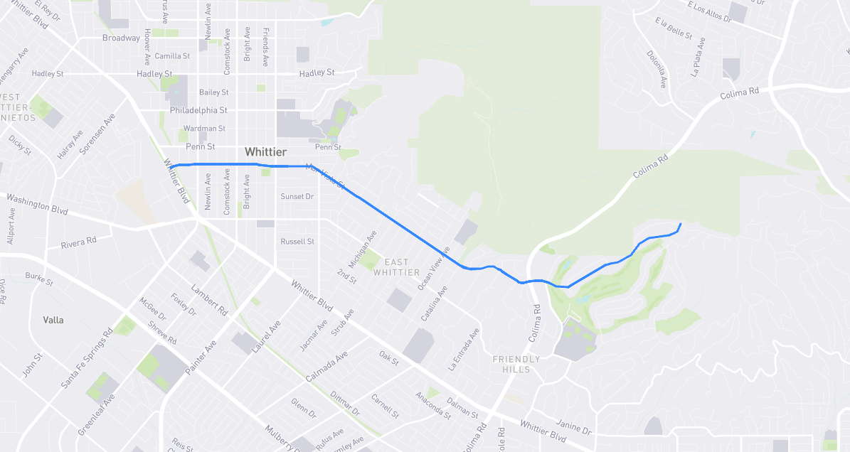 Map of Mar Vista Street in Los Angeles County, California