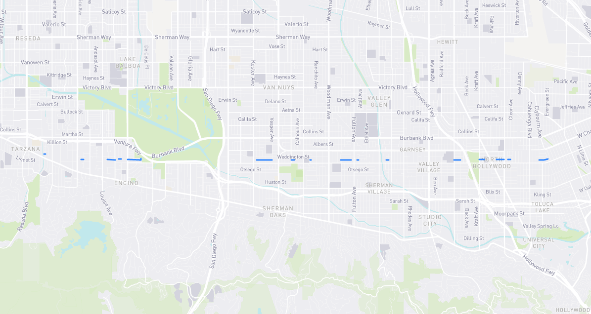 Map of McCormick Street in Los Angeles County, California