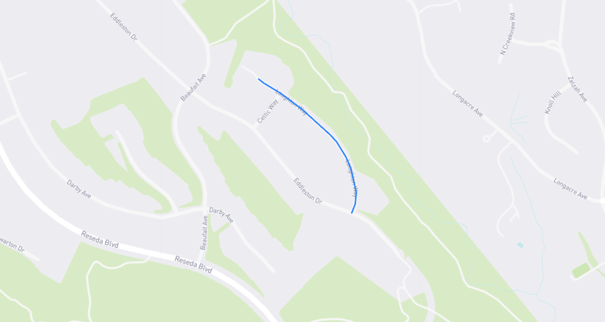 Map of Laughton Way in Los Angeles County, California