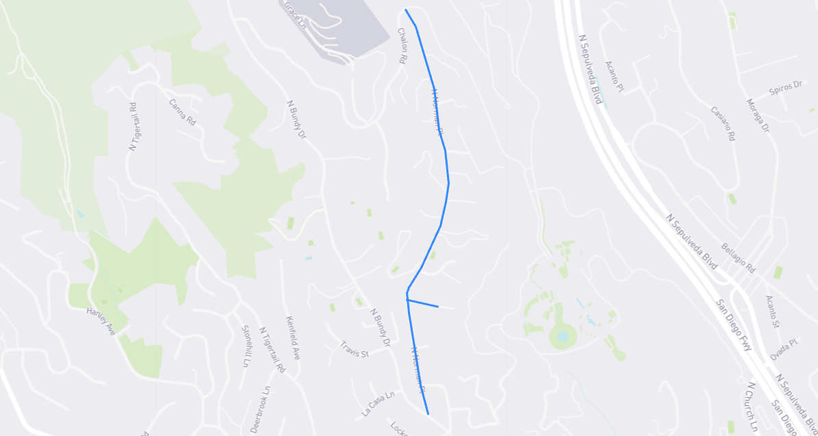 Map of Norman Place in Los Angeles County, California