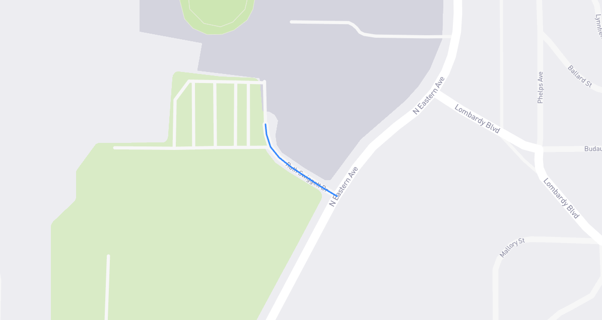 Map of Ruth Swiggett Drive in Los Angeles County, California